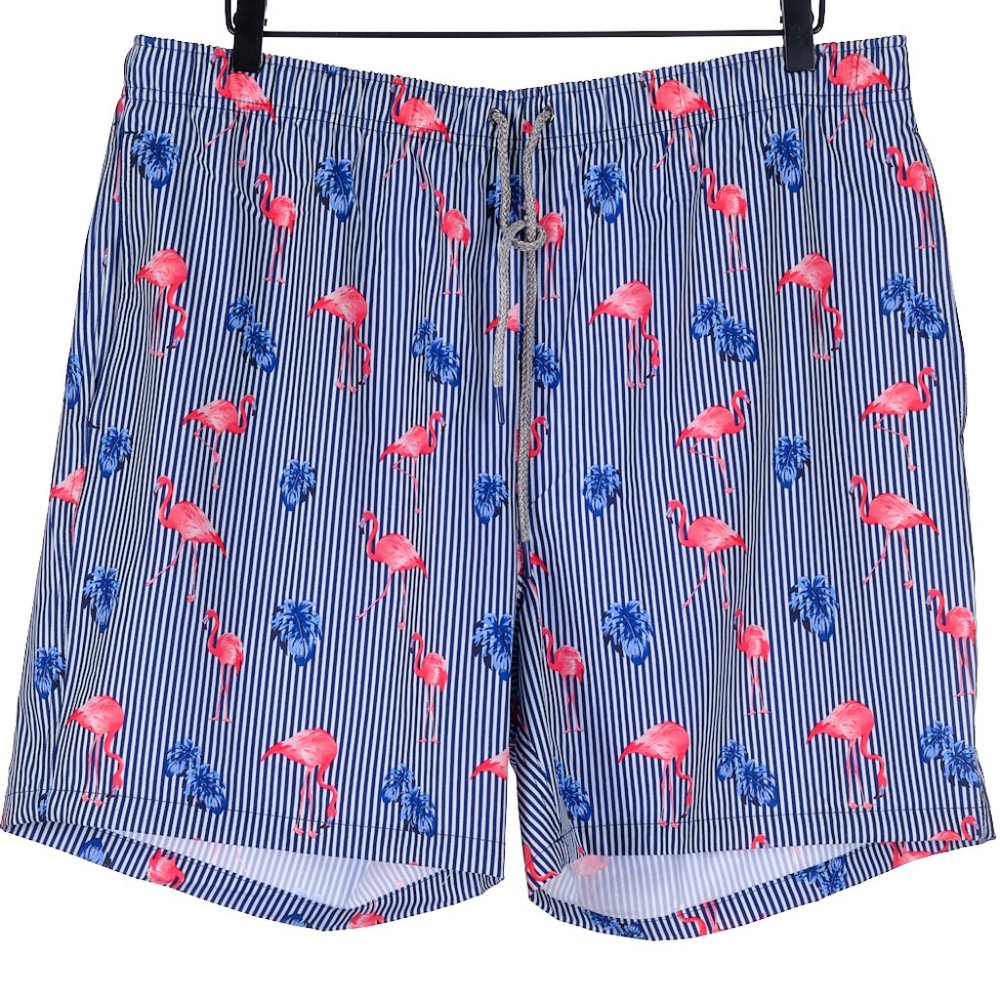 Rainforest Men's XL Swim Trunks Flamingo